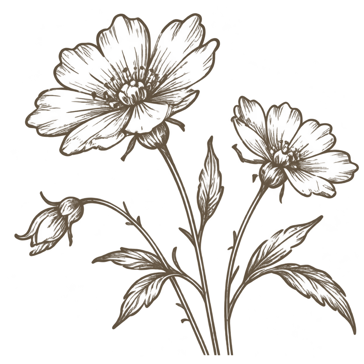 Little Vine Farm floral logo